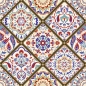 Preview: Glastür Folie Arabian Cement Patchwork