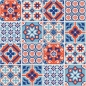 Preview: Glastür Folie Mexican Tiles