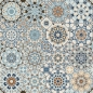 Preview: Glastür Folie Moroccan Patchwork