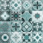 Preview: Glastür Folie Patchwork Ceramic Tiles