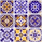 Preview: Glastür Folie Indian Tiles