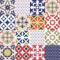 Preview: Glastür Folie Geometric Patchwork