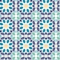 Preview: Glastür Folie Arabic Islamic Pattern