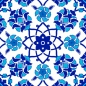 Preview: Glastür Folie Islamic Pattern