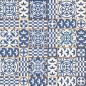 Preview: Glastür Folie Swedish Tiles