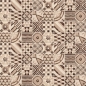 Preview: Glastür Folie Vintage Style Patchwork