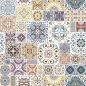 Preview: Glastür Folie Turkish Tiles