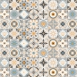 Preview: Glastür Folie Oriental Tiles