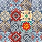 Preview: Glastür Folie Arabic Ornament Tile