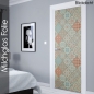 Preview: Glastür Folie Marokkanische Muster Design nach Maß