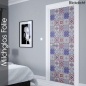 Preview: Glastür Folie Luxury Oriental Tile nach Maß