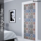 Preview: Glastür Folie Kunstvolle Mosaik Fliesen nach Maß