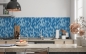 Mobile Preview: Küchenrückwand Blaue Mosaiksteine