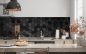 Mobile Preview: Küchenrückwand Anthrazit Hexagon