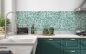 Preview: Küchenrückwand Grüne Mosaikfliesen