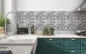 Preview: Küchenrückwand Silber Mosaiksteine
