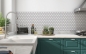 Preview: Küchenrückwand Hexagon Mosaik