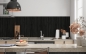 Preview: Küchenrückwand Schwarze Holzplatte