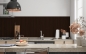 Preview: Küchenrückwand Dunkelbraune Holzplatte
