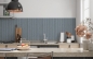 Preview: Küchenrückwand Holzparkett Silber