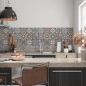 Preview: Küchenrückwand Patchwork Zement