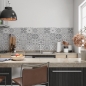 Mobile Preview: Küchenrückwand Grau Kacheln Design