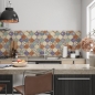 Preview: Küchenrückwand Orientalische Vierpass Muster