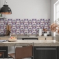 Preview: Küchenrückwand Keramikfliesen mit Blumen
