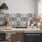 Preview: Küchenrückwand White Grey Patchwork