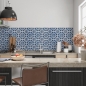 Preview: Küchenrückwand Blaue Orientalische Fliesen
