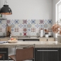 Preview: Küchenrückwand Azulejo Patchwork