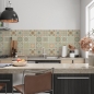 Preview: Küchenrückwand Zementfliesen Patchwork