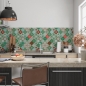 Mobile Preview: Küchenrückwand Orientalische Fliesen Muster