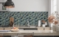 Preview: Spritzschutz Küche 3D Viereck Marmor