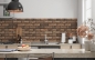Preview: Küchenrückwand Wand Ziegelstein