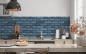 Preview: Küchenrückwand Steinoptik Blau