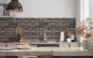 Preview: Spritzschutz Küche Moderne Steinziegel