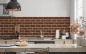 Preview: Küchenrückwand Ziegelstein Mauer