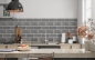 Preview: Spritzschutz Küche Ziegelsteinwand Grau