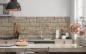 Preview: Spritzschutz Küche Travertin Stein Wand