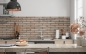 Preview: Spritzschutz Küche Retro Steinwand