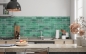 Preview: Küchenrückwand Grüne Backsteine