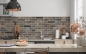 Preview: Küchenrückwand Steinmauer Loft Stil