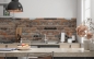 Preview: Spritzschutz Küche Verwitterte Steinmauer
