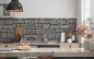 Preview: Küchenrückwand Blocksteinwand