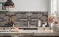 Preview: Spritzschutz Küche Moderne Klinkerwand