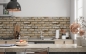 Mobile Preview: Küchenrückwand Loft Steinmauer