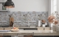 Preview: Küchenrückwand 3D Stein Optik