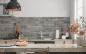 Preview: Spritzschutz Küche Steinwand Grau
