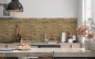 Preview: Spritzschutz Küche Steinmauer Antik